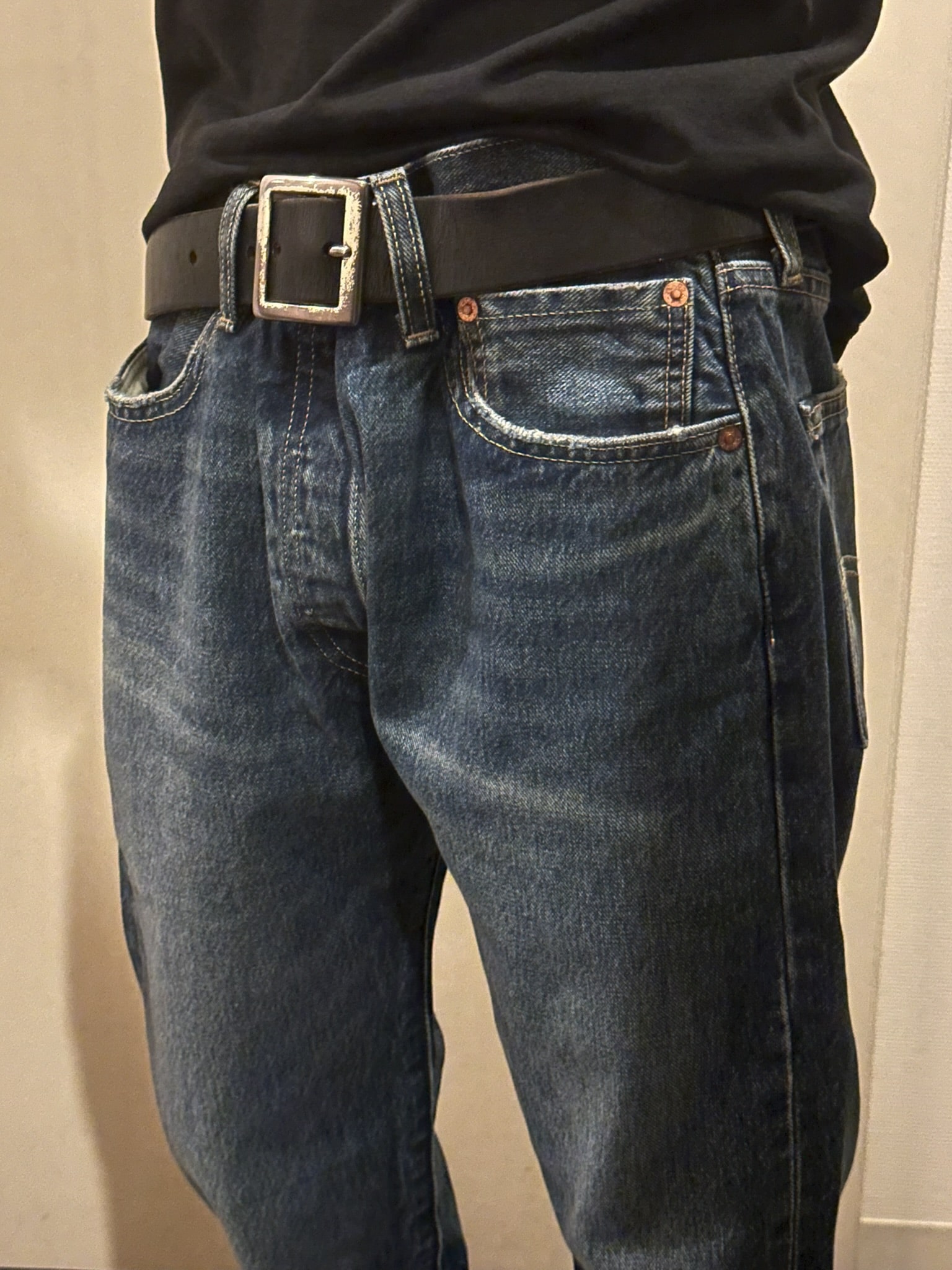 リーバイス501 クロコダイルパッチ職人手作業カスタムカスタム 
